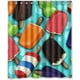 thumbnail image 1 of Cortina de ducha con diseño de helado y caramelo, juego de cortinas de baño con ganchos, tamaño 60 x 72 pulgadas, 1 of 3