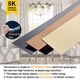 thumbnail image 3 of Moldura para Pared Gaahing Acero Inoxidable Negro 5 m x 2 cm, 3 of 9