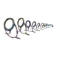 thumbnail image 2 of 9 x Kit de reparación de puntas surtidas Suministros de construcción de cañas de pescar 9 tamaños Guías de ojales de caña de pescar Anillos de cerámic, 2 of 5