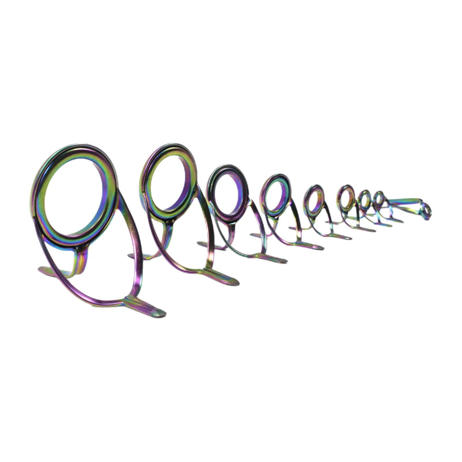 Ioensy - Kit De Reparación De Puntas Surtidas, 9 Uds., Caña De Pescar En El Mar, Guías De Caña De Pescar De Repuesto