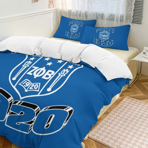 Zeta ZPB Phi Beta Bedding Set Duvet Cover Bedroom Comforter Single Twin King Size Quilt Cover Home Textile 2/3PCS