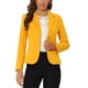 thumbnail image 1 of INSPIRE CHIC Blazer de Trabajo para Mujer con Cuello de Solapa y Manga Larga Chaqueta Traje Blazer Amarillo M, 1 of 6