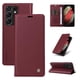 thumbnail image 5 of Funda Billetera de Cuero para Samsung Galaxy S21 Ultra con Tarjetero y Soporte - Tapa Magnética Rojo, 5 of 6