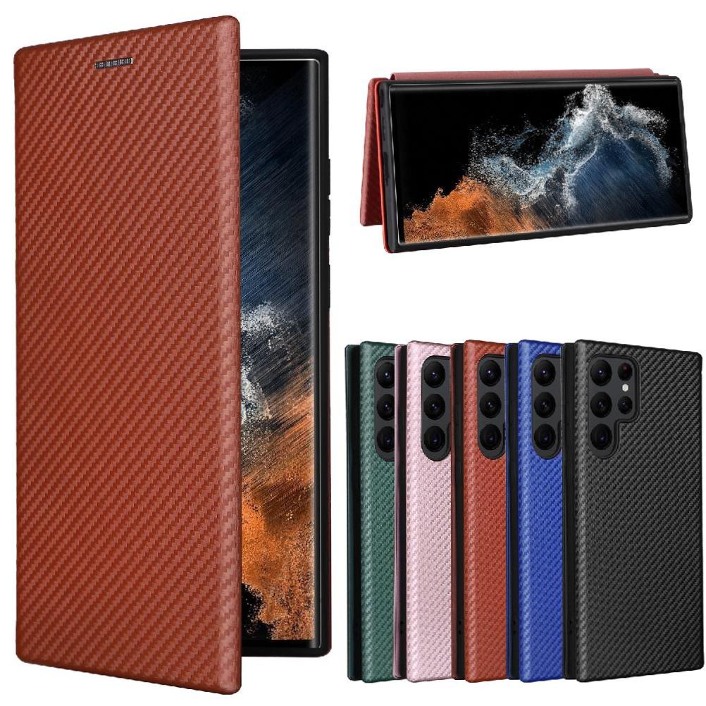 Funda Flip Para Foxdock Samsung Galaxy S22 Ultra - Funda Magnética De Negocios, Funda Protectora Delgada