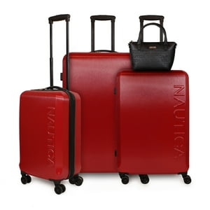 Nautica - Set 3 Maletas S+M+L Victory Rojo + Cartera Delray Negro