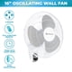 thumbnail image 2 of Ventilador de pared Comfort Zone CZ16WR 16 con mando a distancia, 2 of 7