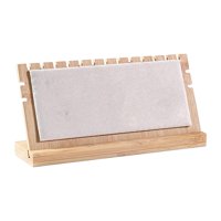 Magideal - Soporte De Exhibición De De Madera, Soporte De Exhibición De Cadena De Tableros De Exhibición De Mesa Soporte De Almacenamiento De C