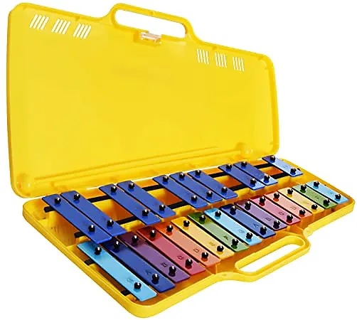 Angel - Metalofono 25 Notas Aluminio Ag-25N3 Case Amarillo