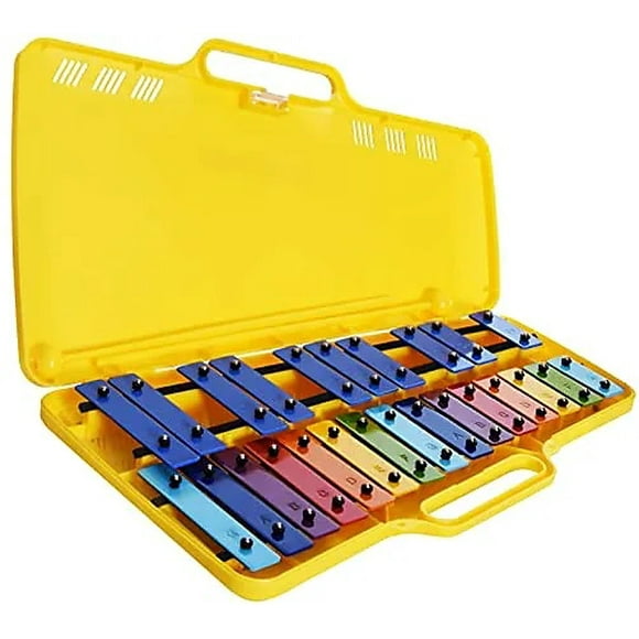 Metalofono 25 Notas Aluminio Ag-25n3 Case Amarillo