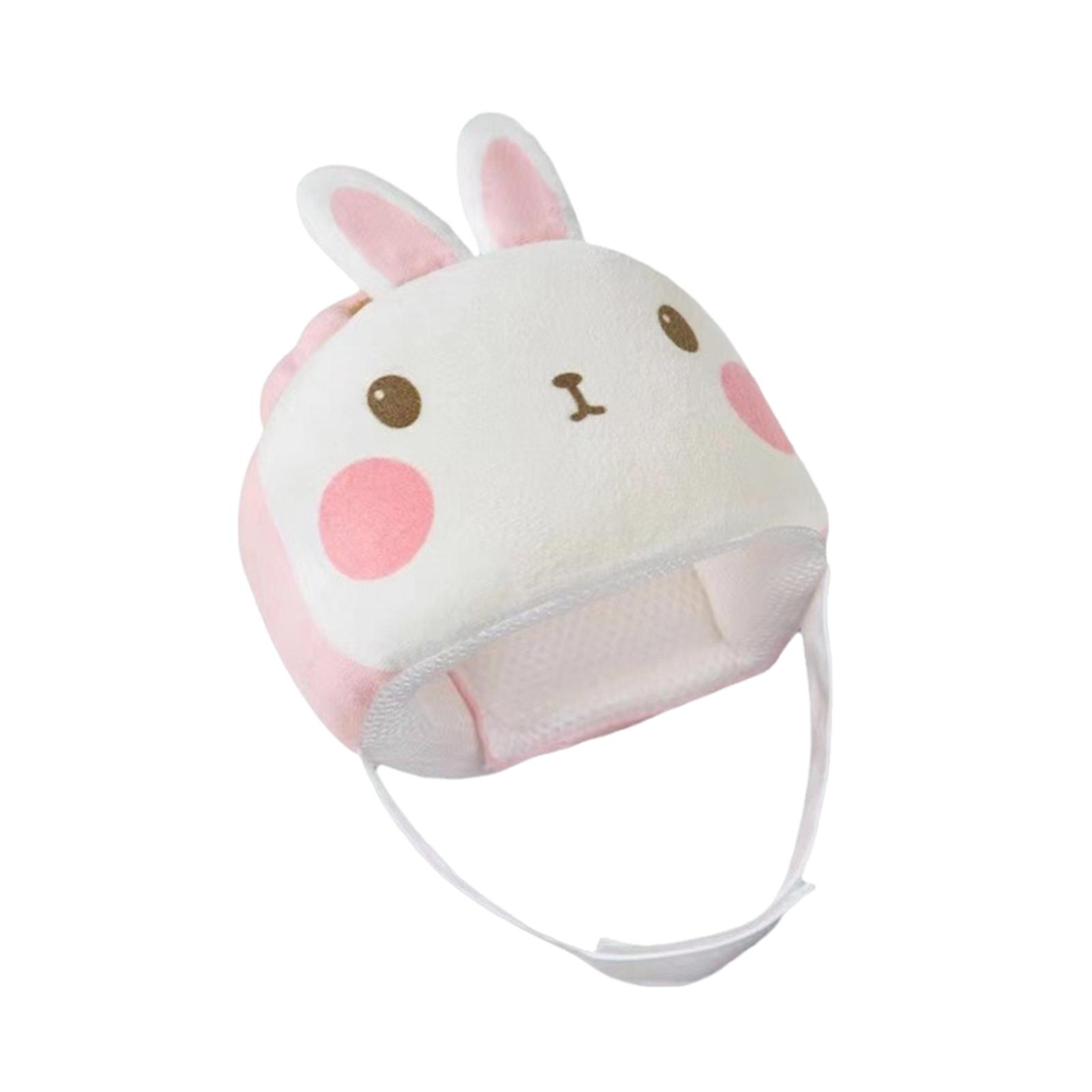 Magideal - Casco Para Bebé, Cojín Para La Cabeza Portátil Ajustable, Protectores Para La Cabeza Del Bebé, Cascos De Dibujos Animados, Sombrero Para Bebés De 6 A Conejo