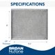 thumbnail image 2 of Filtro de grasa para campana extractora Broan-nutone BP55, aluminio gris, 2 of 5