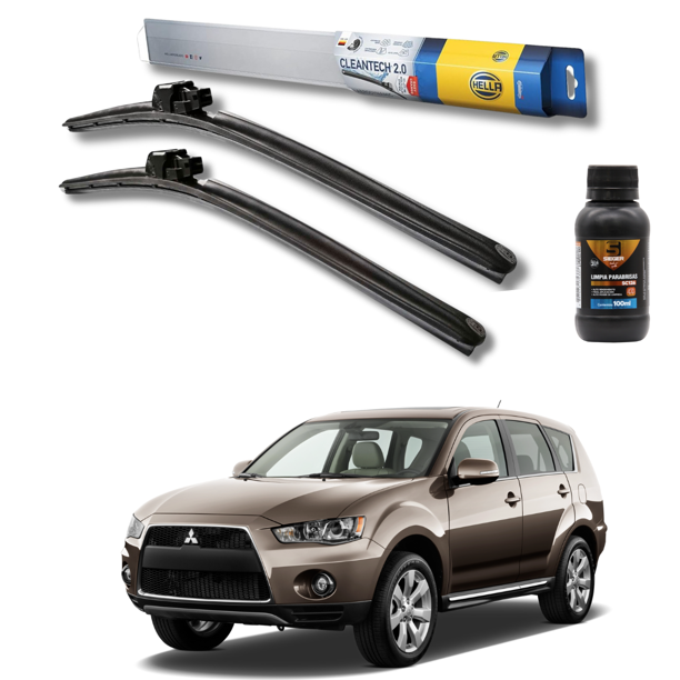 Plumillas Hella Cleantech para Mitsubishi Outlander 2010-2013 | Lider