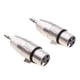 thumbnail image 1 of 2 Piezas De 3,5 Mm Macho TRS A XLR 3 Pines Hembra Micrófono Adaptador De Audio MIC, 1 of 3