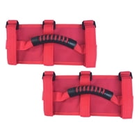 Ioensy - 2 Manijas De Barra Antivuelco De Repuesto Para Jeep Wrangler Tj Unlimited 87-18, Color Rojo