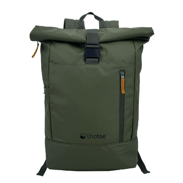 Mochila Roll Top Makalu 22L Impermeable Porta Notebook Lhotse verde Talla única