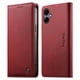 thumbnail image 1 of Funda Billetera de Cuero para [Samsung Galaxy A08], Bloqueo RFID, Tarjetas y Soporte Rojo, 1 of 5
