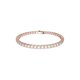 thumbnail image 1 of Pulsera de tenis Swarovski Matrix con piedras transparentes en oro rosa, 1 of 4