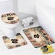 thumbnail image 4 of Culto del cordero-theme 4-Piece Shower Curtain Set with Rugs, Waterproof Bathroom Decor Set Includes Bath Mat, U-Shaped Rug, Toilet Lid Cover and Curtain with Hooks, 4 of 6