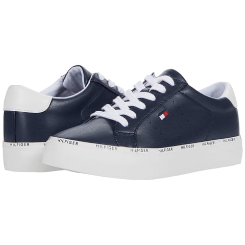 Zapatillas Tommy Hilfiger Henissly Para Mujer, Color Azul Marino Y Blanco, Talla 8.5