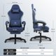 thumbnail image 2 of Silla Gaming GTPLAYER con cojín de muelles en forma de bolsillo, color azul, 2 of 7