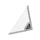thumbnail image 3 of Escurridor De Platos Plegable Triangular Gris Claro, 3 of 3
