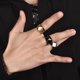 thumbnail image 3 of Anillo Retro Geometrico Silver Hombre Caballero Moda 2020, 3 of 3