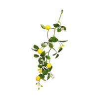 Bothyi - Guirnalda Decorativa De Limones Artificiales Con Flores De Seda Para El Hogar
