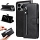 thumbnail image 1 of Funda con Cremallera para iPhone 17 Pro Max, Carcasa Cartera de Cuero PU con Soporte y Tarjetero, 1 of 5