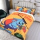 thumbnail image 3 of Deputy Dawg Conjunto de sábanas temático, trío de piezas, cómodo y amigable con la piel, diseño único, regalo de decoración para el hogar para familiares, amigos y fans,140cm *210cm, 3 of 6