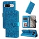 thumbnail image 5 of Funda tipo cartera FOXDOCK para Google Pixel 8 , diseño girasol en relieve, cuero PU, cierre magnético, soporte y tarjetero, 5 of 5