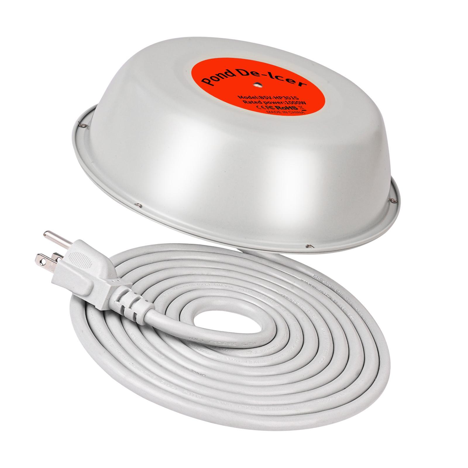 Magideal - Calentador De Estanque Para Exteriores De Invierno Calentador De Baño Para Pájaros Baños Para Pájaros Fácil De Usar Calentador Termostático Descongela 1000 Vatios