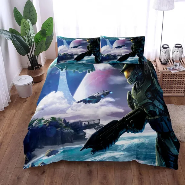 Akira and his Bike Duvet Cover Set UK Double US Bed Linen Set Bed Sheets