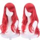 thumbnail image 1 of suxuMhao Peluca Ligeramente Rizada, Peluca, 27.5 Inches Roja, 1 Pieza, Peluca de Cosplay, Peluca Larga, Peluca de Anime, Peluca Sintética, Peluca Universal, Peluca para Vestir, Aspecto Natural,, 1 of 2