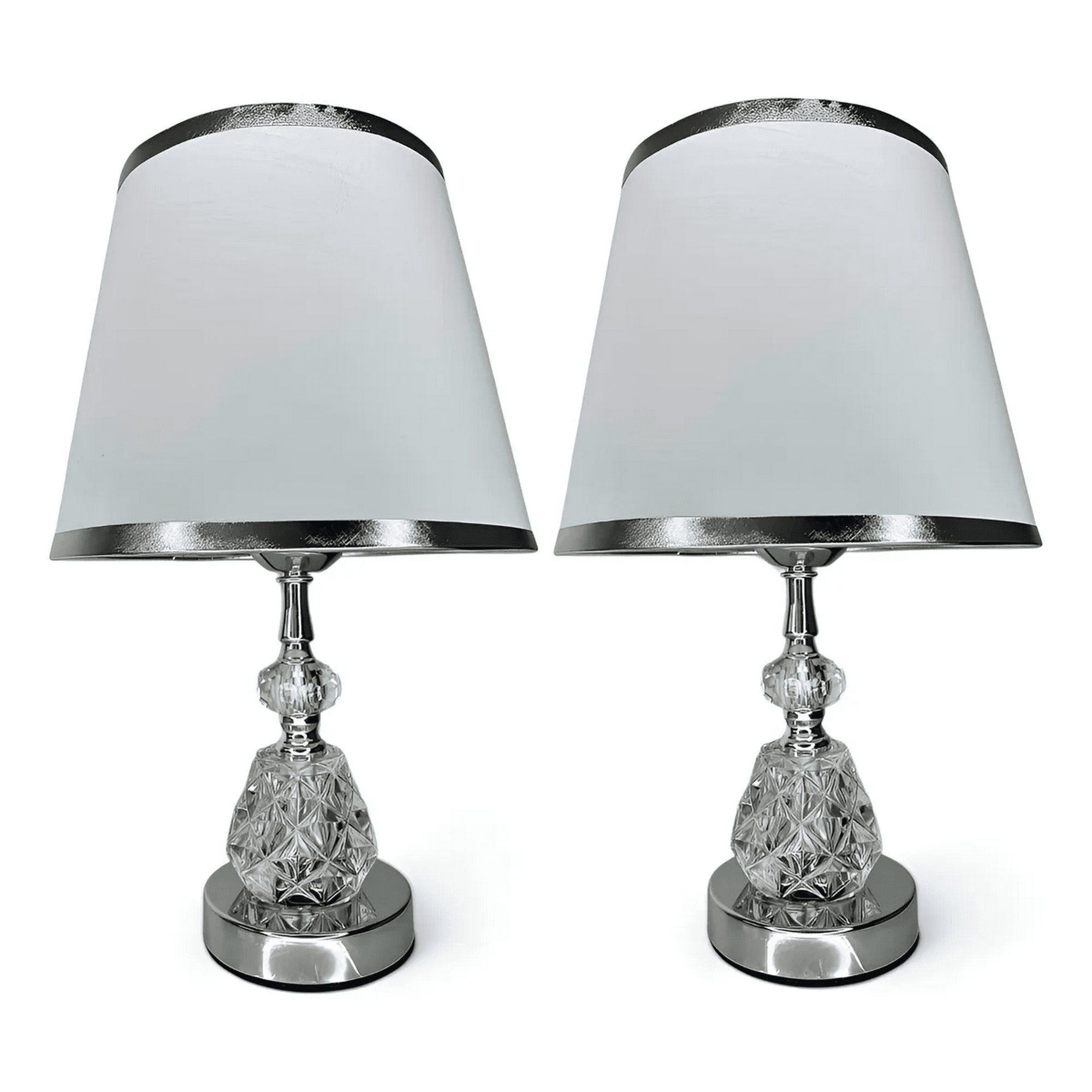 Genérica - Lámpara Velador Mesa Decoración Dormitorio Escritorio Living Minimalista Interior Pack De 2 E27