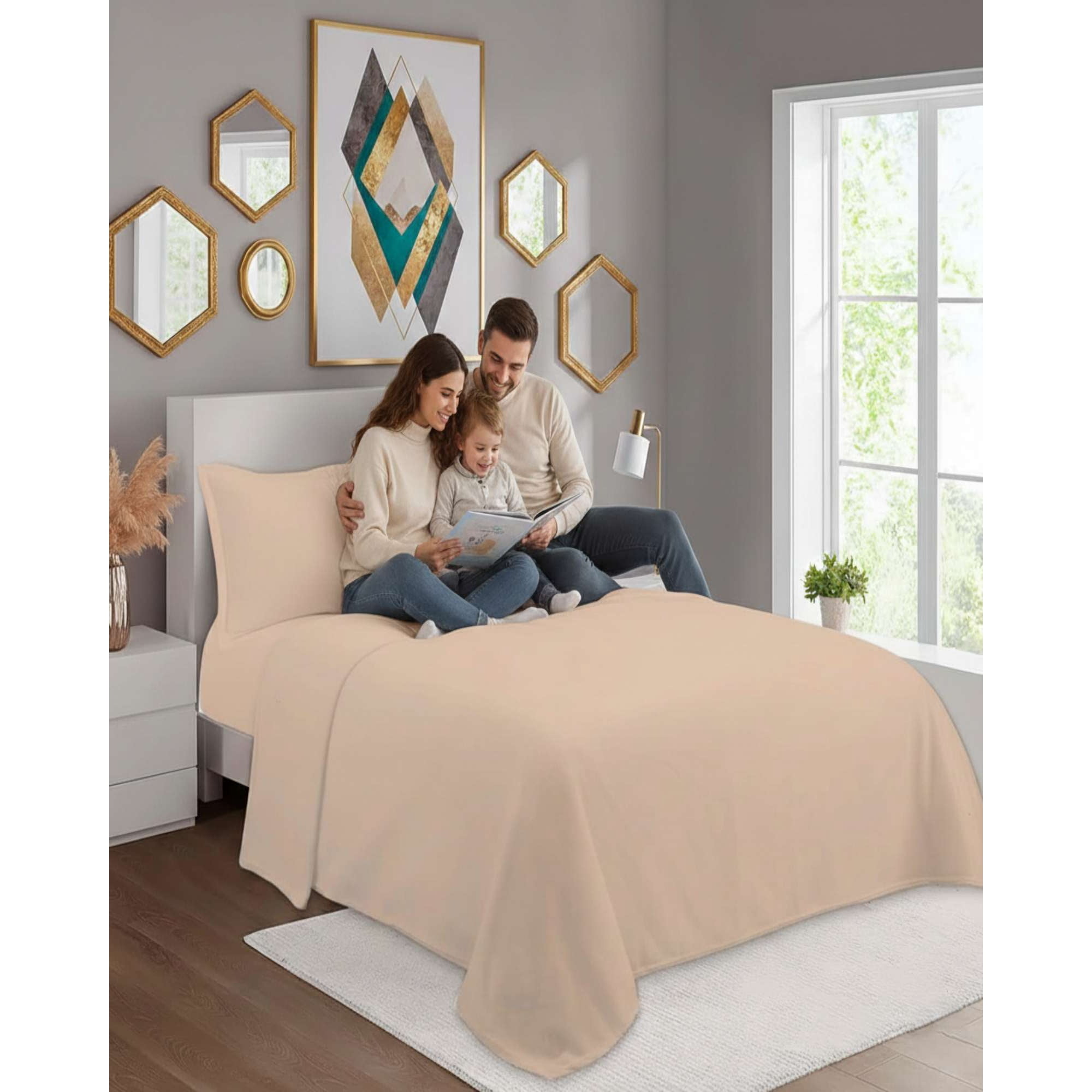 Myl Todo Hogar - Juego De Sábanas Polar Premium King Térmicas Extra Suaves