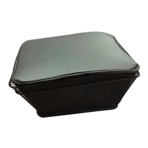 Magideal - Cesta Trasera Para Bicicleta, Organizador De Portaequipajes Para Bicicleta, Plegable, De Metal, Para Viaje, A Prueba De Herrumbre, Piezas Para Bolsa D