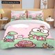 thumbnail image 1 of v2093 Bed Sheets Sizes Keroppi Printed Bedding Set Cartoon Anime Duvet Cover Comforter Pillowcase Boys Girls Children Adults King Gift 3-Piece Bedding Set (1 Duvet Cover + 2 Pillow Shams) Bed Sheets, 1 of 5