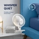 thumbnail image 4 of Ventilador con clip NEXAIR NF001-WH-Q de 6 pulgadas, 2 velocidades, rotación 360, 4 of 7
