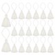 thumbnail image 1 of Uxcell 20 paquete de borlas de marcador de 4.3 pulgadas con lazo colgante, borlas pequeñas suaves, perla, 1 of 7