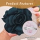 thumbnail image 3 of Broche elegante de moda con borde quemado, alfiler de flor para traje de mujer, ropa profesional, adornos de ramillete hechos a mano., 3 of 5