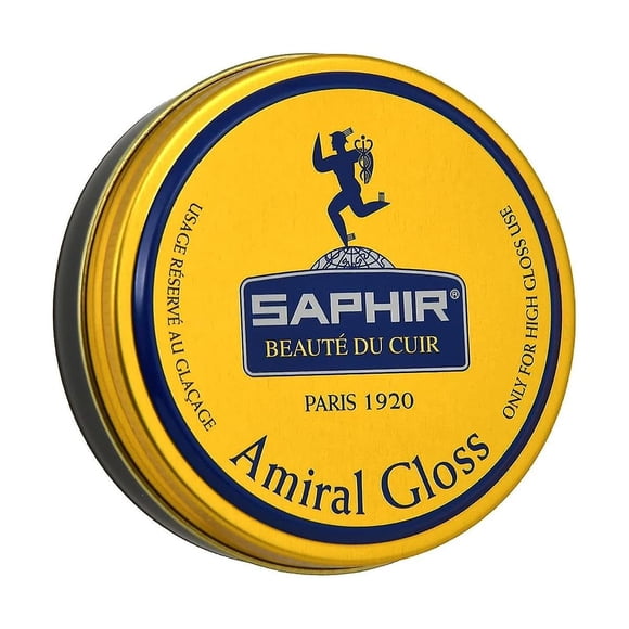 Betún para cuero SAPHIR Amiral Gloss Wax 50 ml Negro