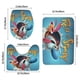 thumbnail image 3 of Ren y Stimpy Juego de 3 alfombras de baño de coral fleece: tapete de baño + alfombra de inodoro en forma de U + funda de tapa de inodoro en forma de O, 3 of 6