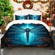 thumbnail image 1 of Mysterious Wing Art Printed Duvet Cover Set Bedding Includes Duvet Cover and Pillowcases Multi-Color Print Suitable for Home and Gu, 1 of 1