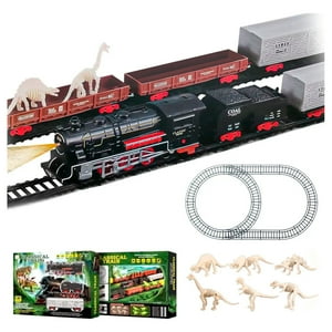 Aspor - Juguete Tren Y Dinosaurio Electrico 32 Pcs Vagones Rieles