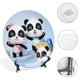 thumbnail image 4 of Babybus Plato decorativo de porcelana fina (bone china), plato decorativo de cerámica para hogar, oficina, soporte de pared, platos decorativos para dormitorio - 6 pulgadas (15 cm), 4 of 6
