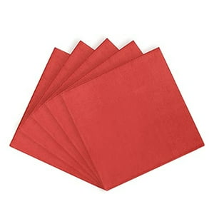 Exquisito 300 Servilletas De Papel Rojo De 300 Servilletas De Cócteles De 2 Capas Exquisite Ver Descripción