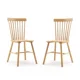 thumbnail image 1 of Pack 2 Sillas Windsor Madera Maciza De Alta Calidad Estructura Fuerte Barnizado Semi Matte - Natural, 1 of 3