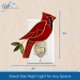 thumbnail image 4 of Vitral con forma de cardenal rojo Night Light Gift Essentials, 4 of 8