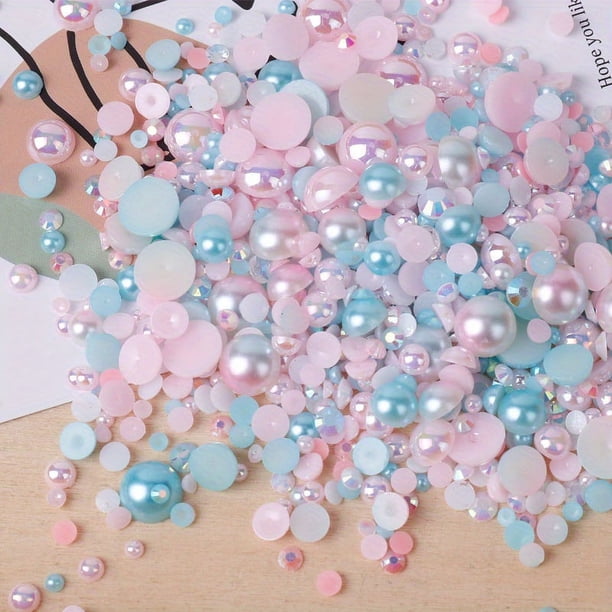3200pcs Sparkling Rhinestone Pearl Beads for DIY Jewelry Making and Nail Art