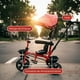 thumbnail image 4 of Triciclo Coche Infantil 5 En 1 Toldo Mango Direccional Rojo, 4 of 4
